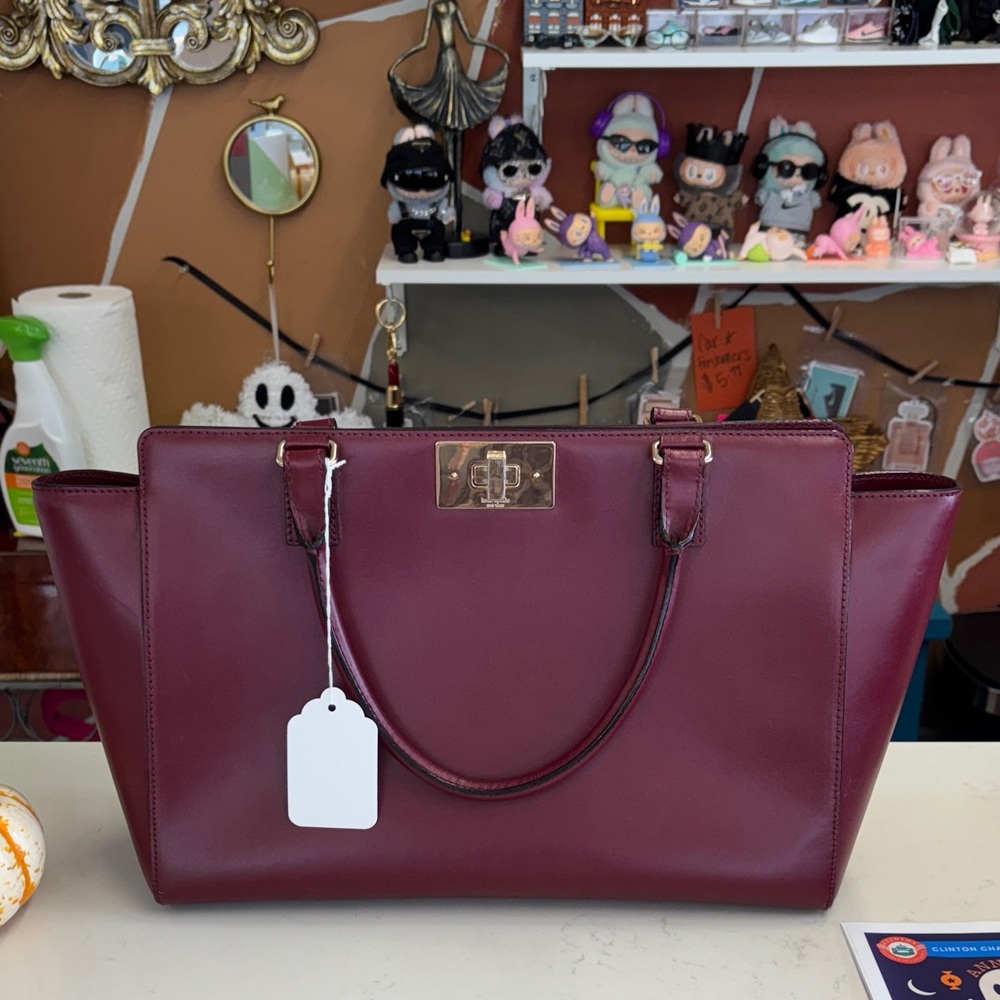 Elegant Burgundy Kate spade  Handbag